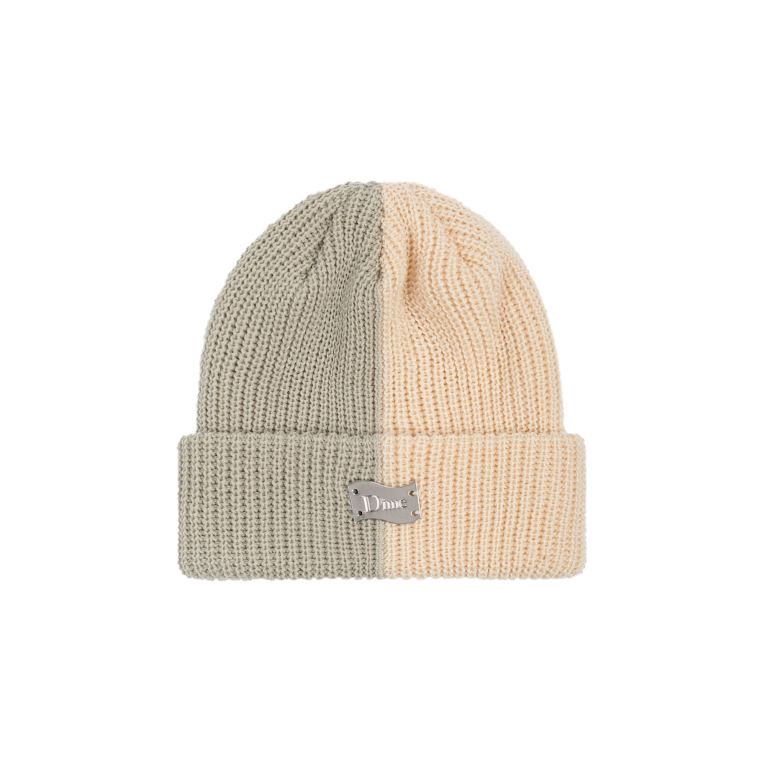 【Dime】Split Beanie - Cream/Gray