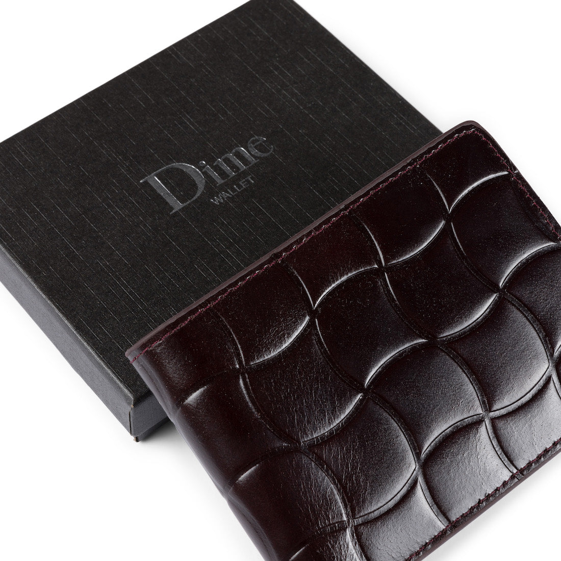 【Dime】Classic Quilted wallet - Burgundy