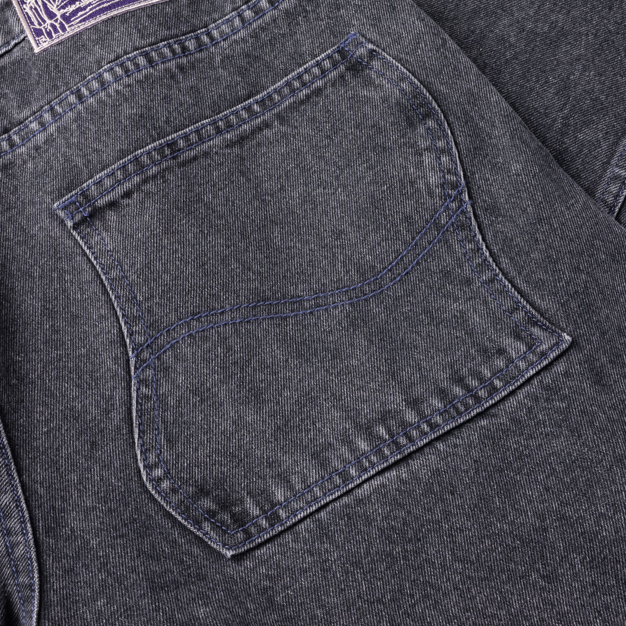 【Dime】Baggy Denim Pants - Faded Black