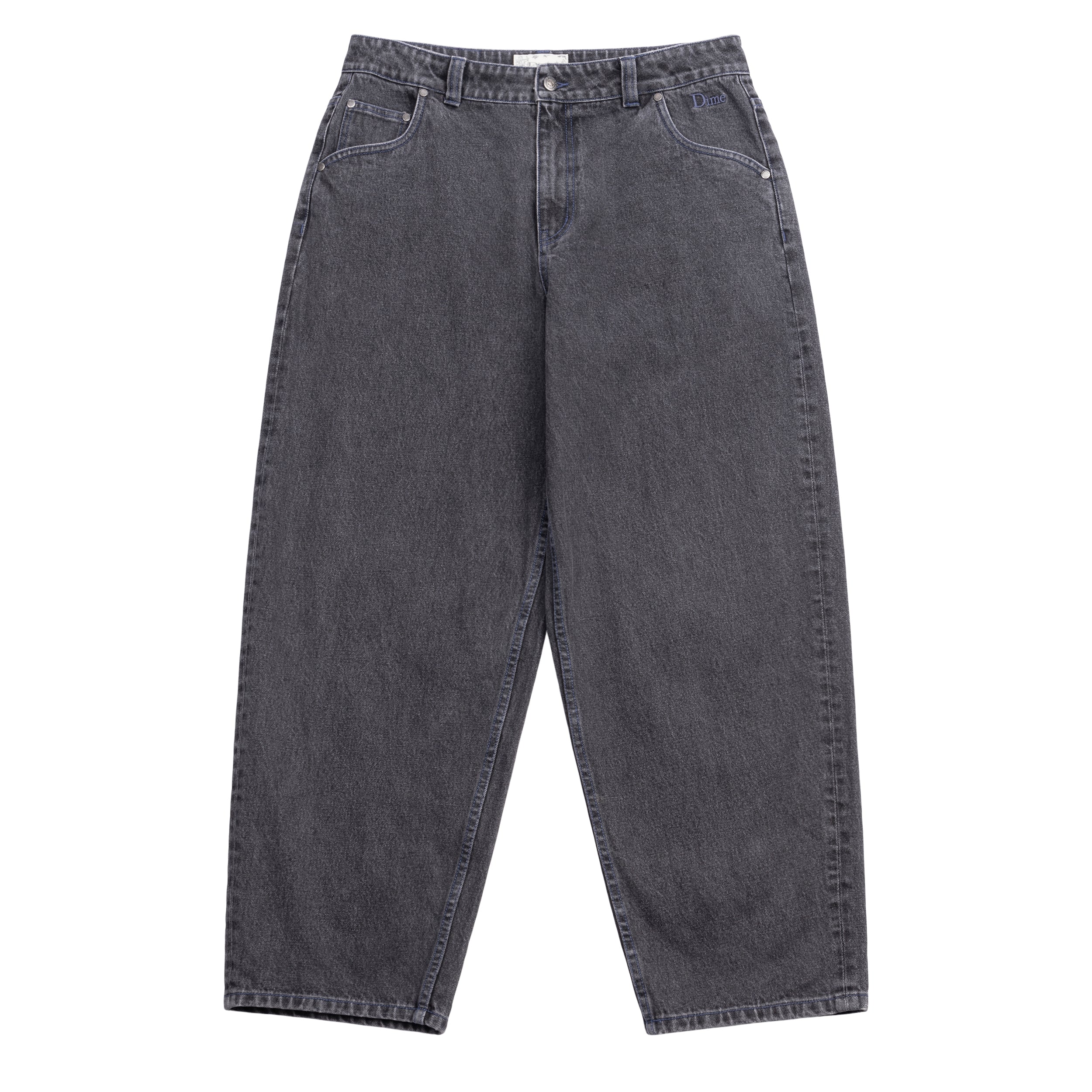 【Dime】Baggy Denim Pants - Faded Black