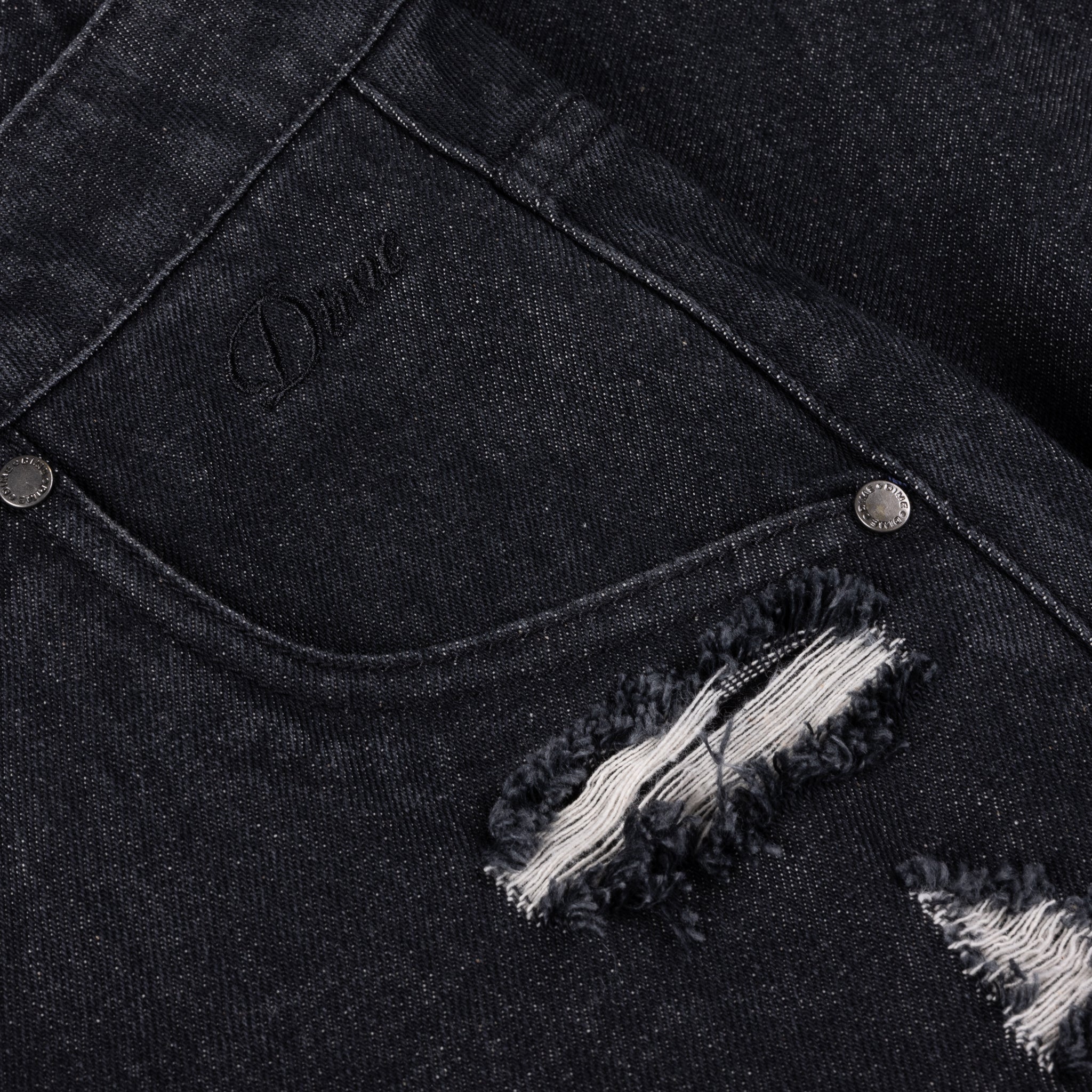 【Dime】Secret Baggy Denim Pants - Black washed