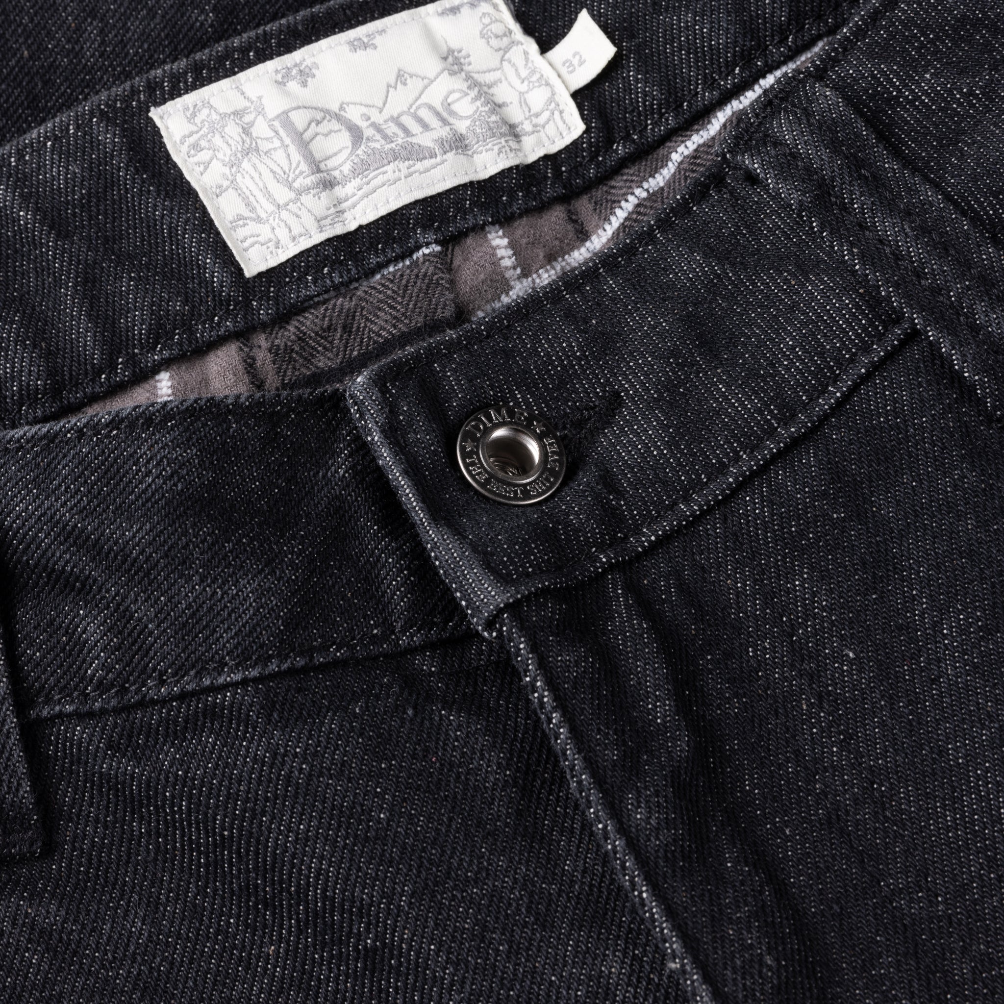 【Dime】Secret Baggy Denim Pants - Black washed
