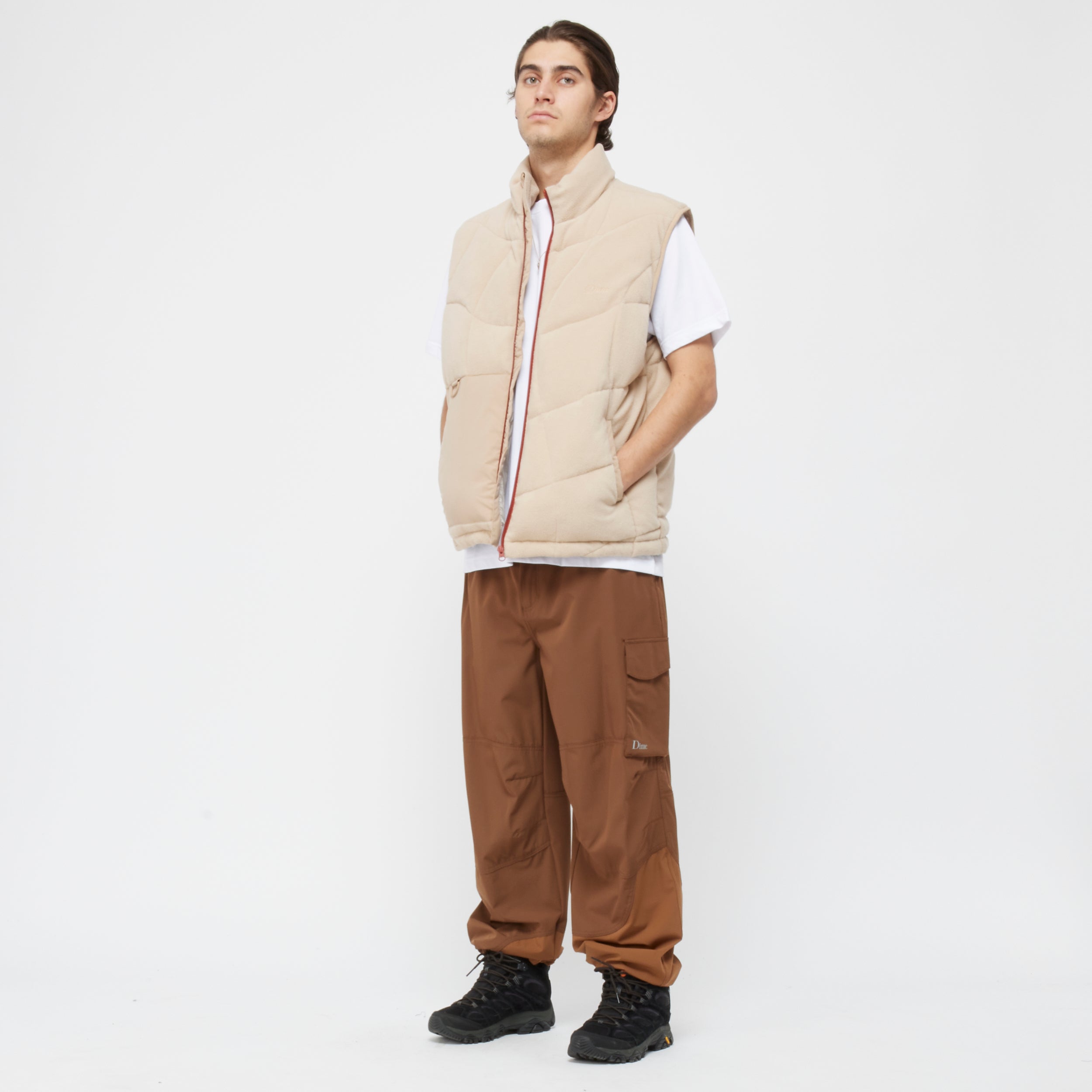 【Dime】Sleeveless Puffer - Tan