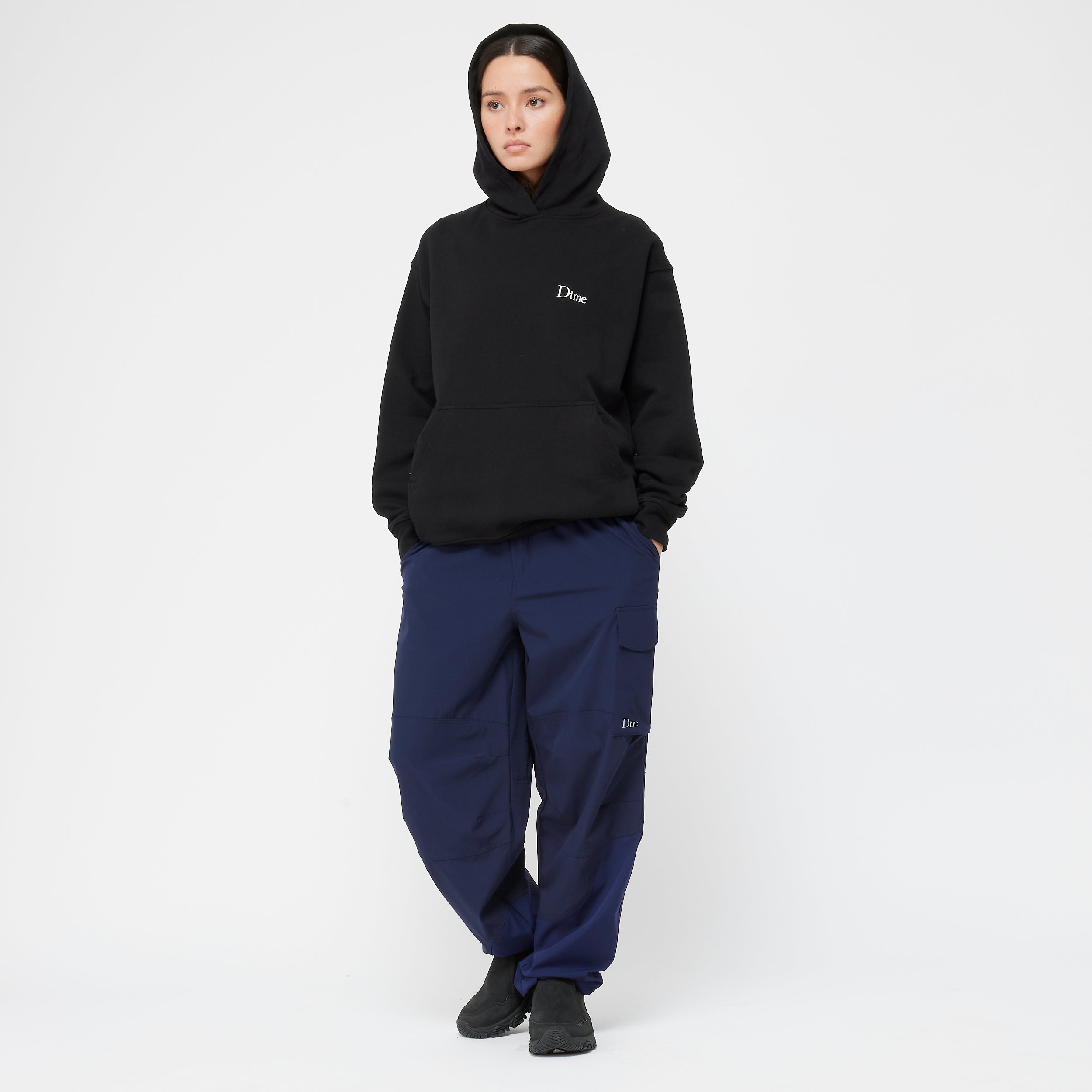 【Dime】Classic Small Logo Hoodie - Black