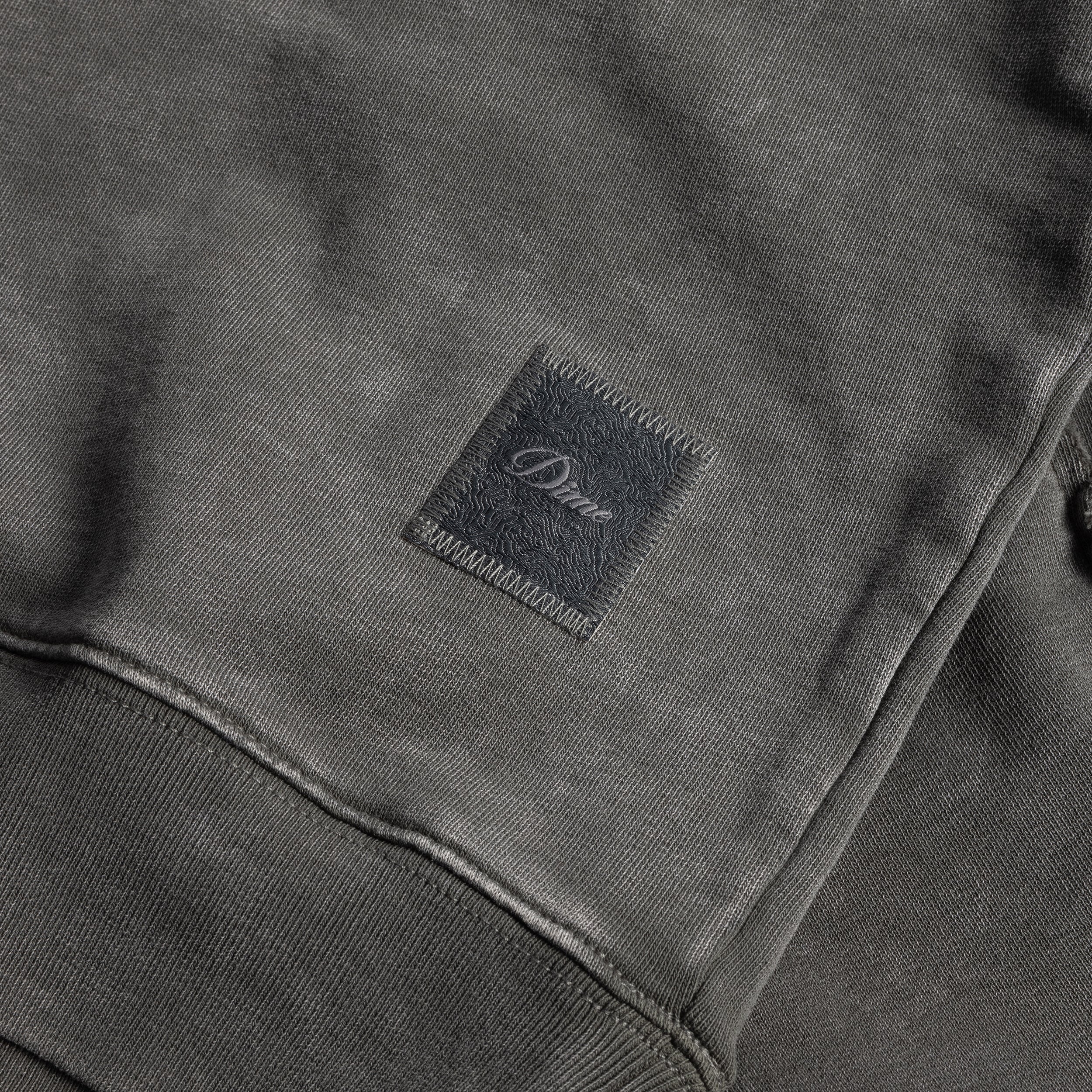 【Dime】Reverse Stitch Crewneck - Charcoal washed