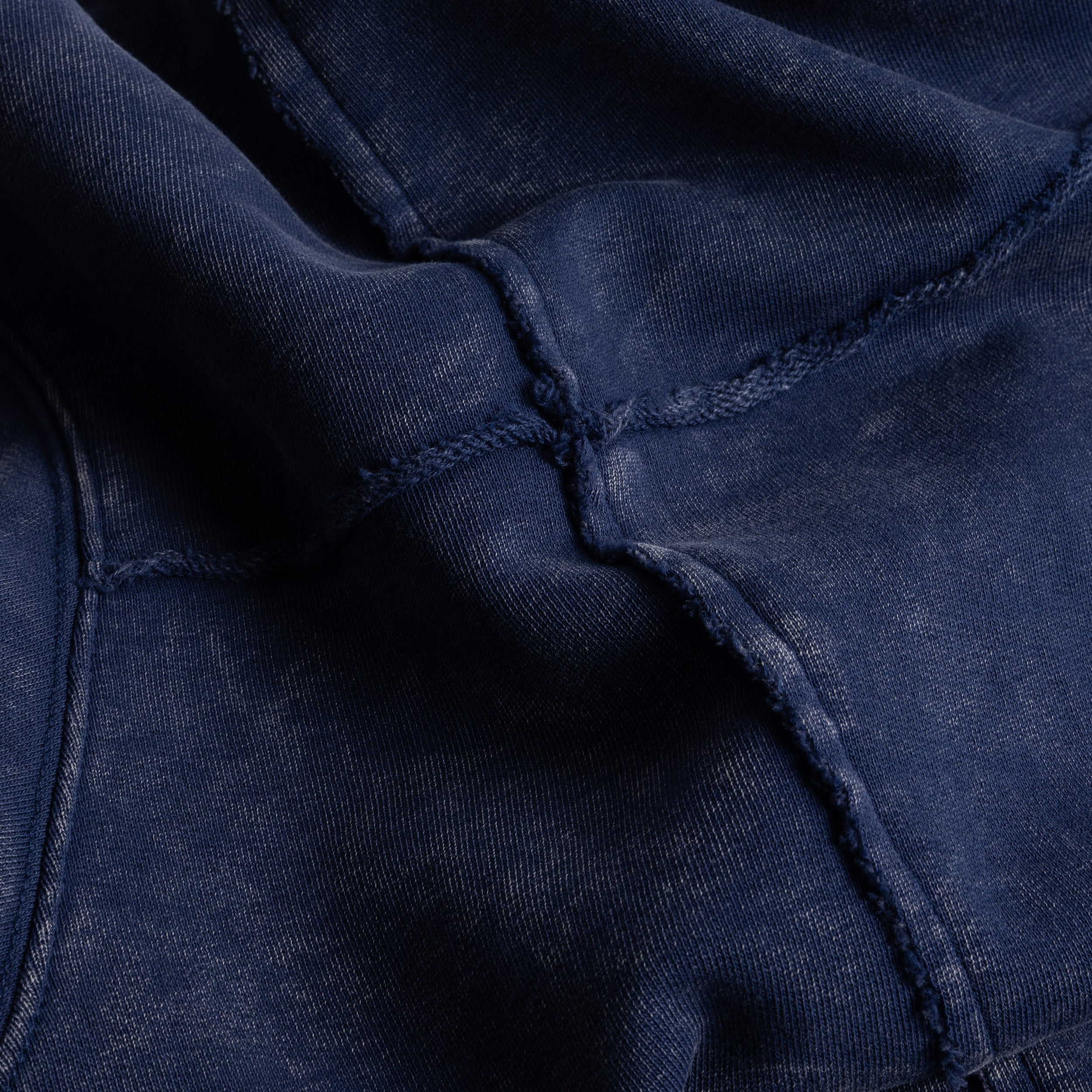 【Dime】Reverse Stitch Crewneck - Navy washed