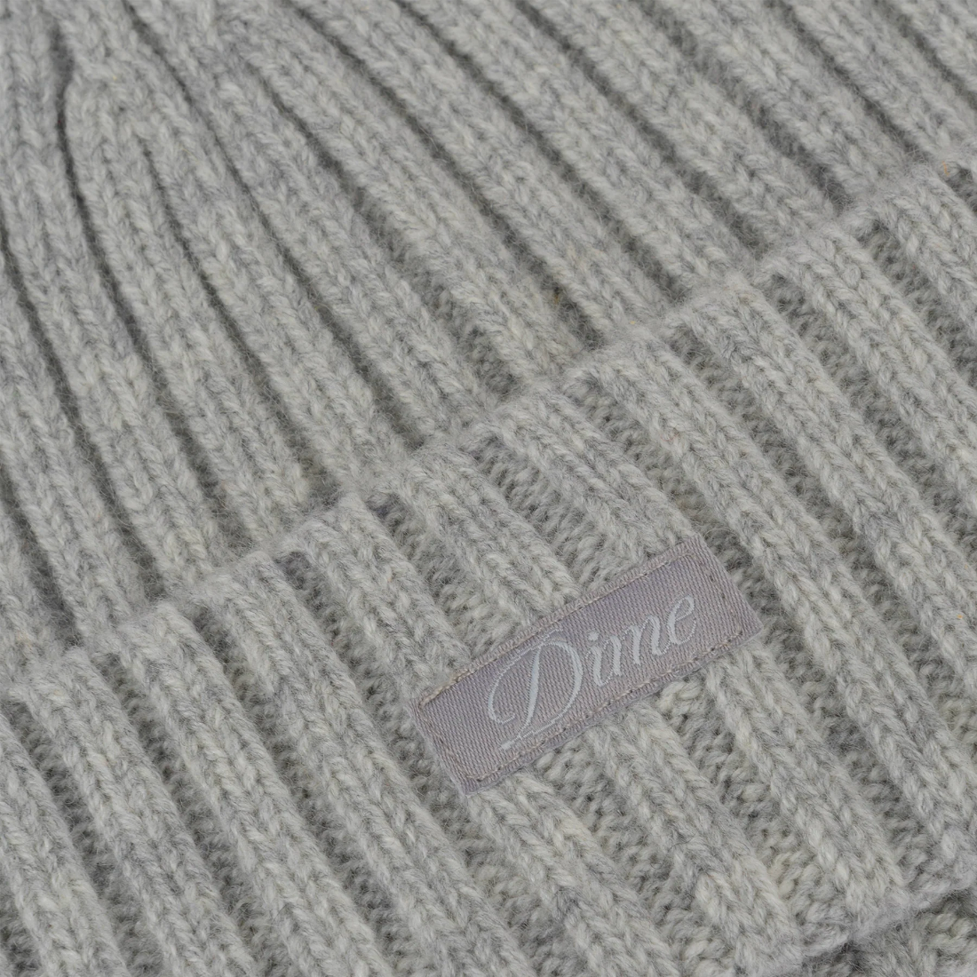 【Dime】Cashmere Fold Beanie - Light Grey