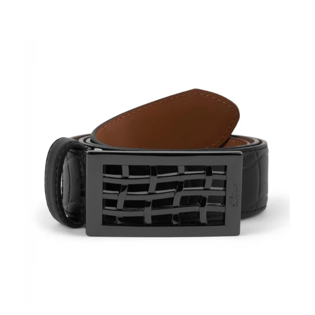 Dime】Heavyweight Leather Belt - Black Dime】Heavyweight Leather Belt - Black