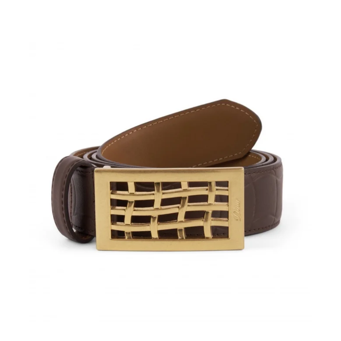 Dime】Heavyweight Leather Belt - Brown Dime】Heavyweight Leather Belt - Brown