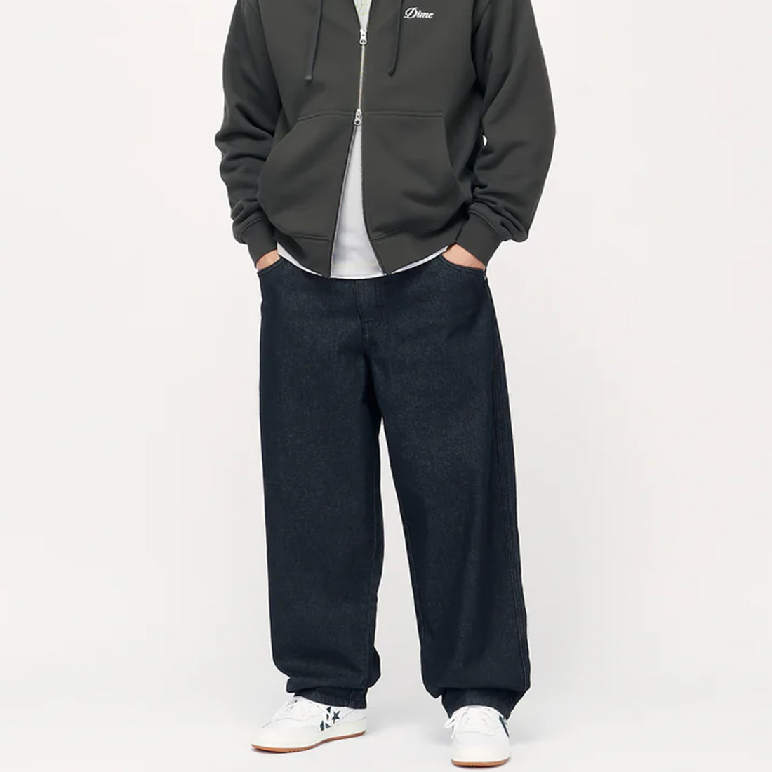 【Dime】Baggy Denim Pants - Black Washed(SP24)
