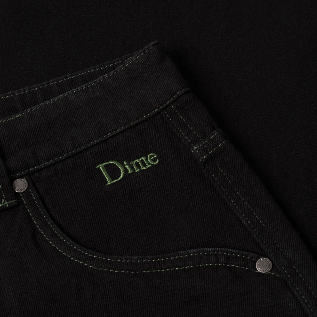 【Dime】Baggy Denim Pants - Black