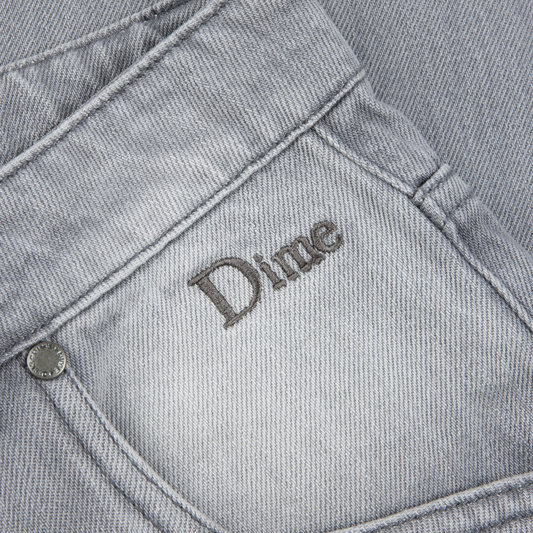 【Dime】Baggy Denim Pants - Sandblasted gray