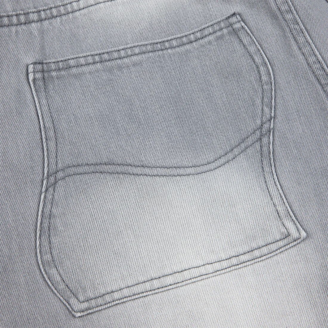 【Dime】Baggy Denim Pants - Sandblasted gray