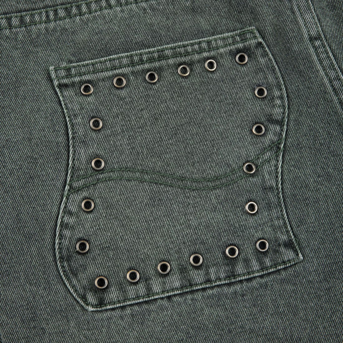 【Dime】Relaxed Denim Pants - Faded Green