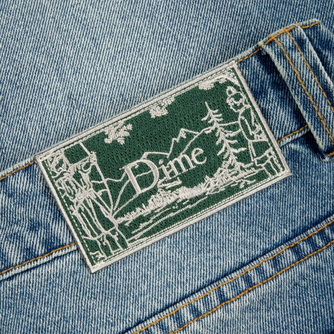 【Dime】Relaxed Denim Pants - Sandblasted indigo