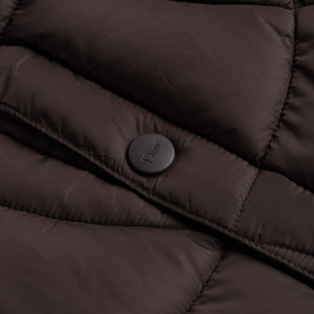 【Dime】 Midweight Wave Puffer Jacket - Espresso