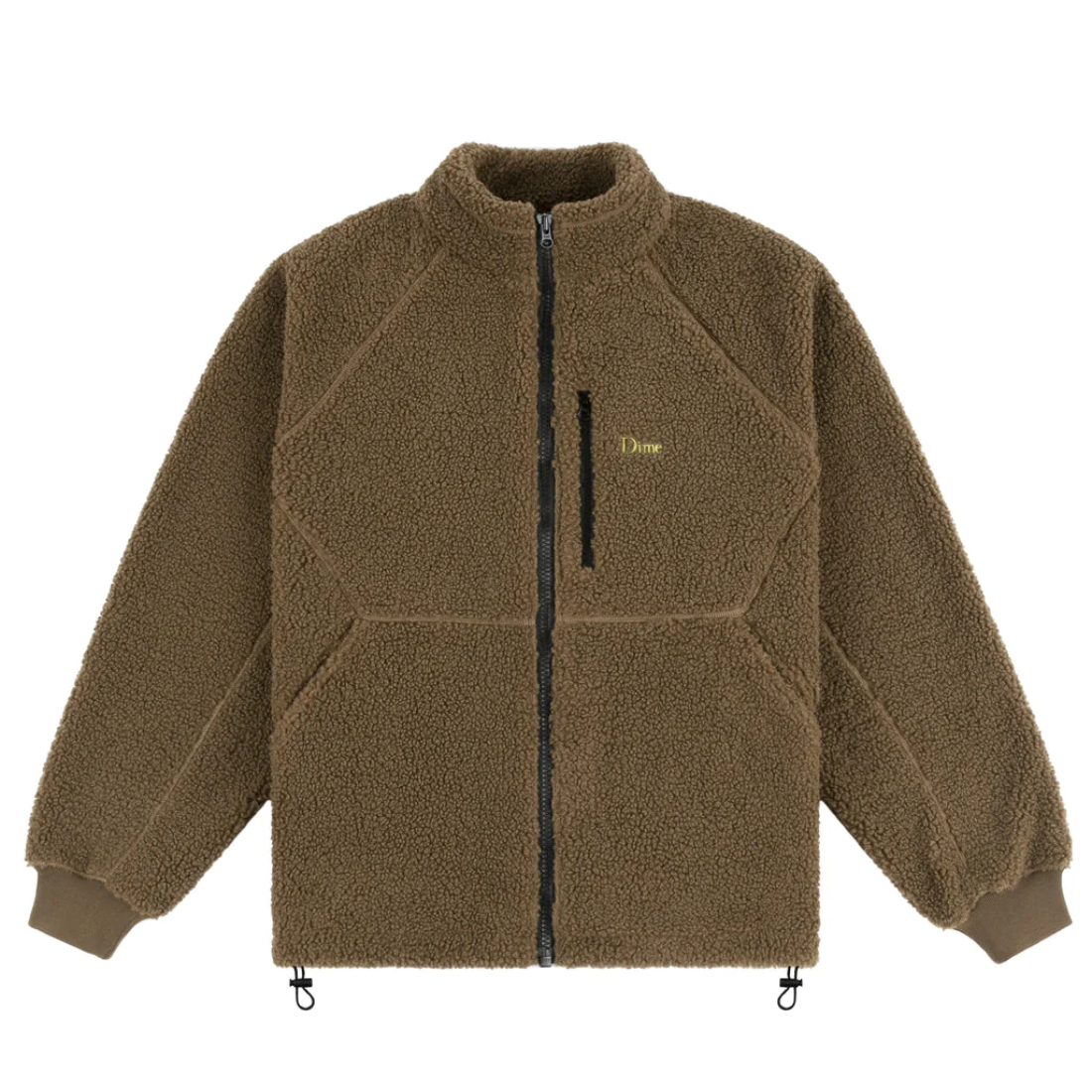 【Dime】Polar Fleece Sherpa Zip - Brown