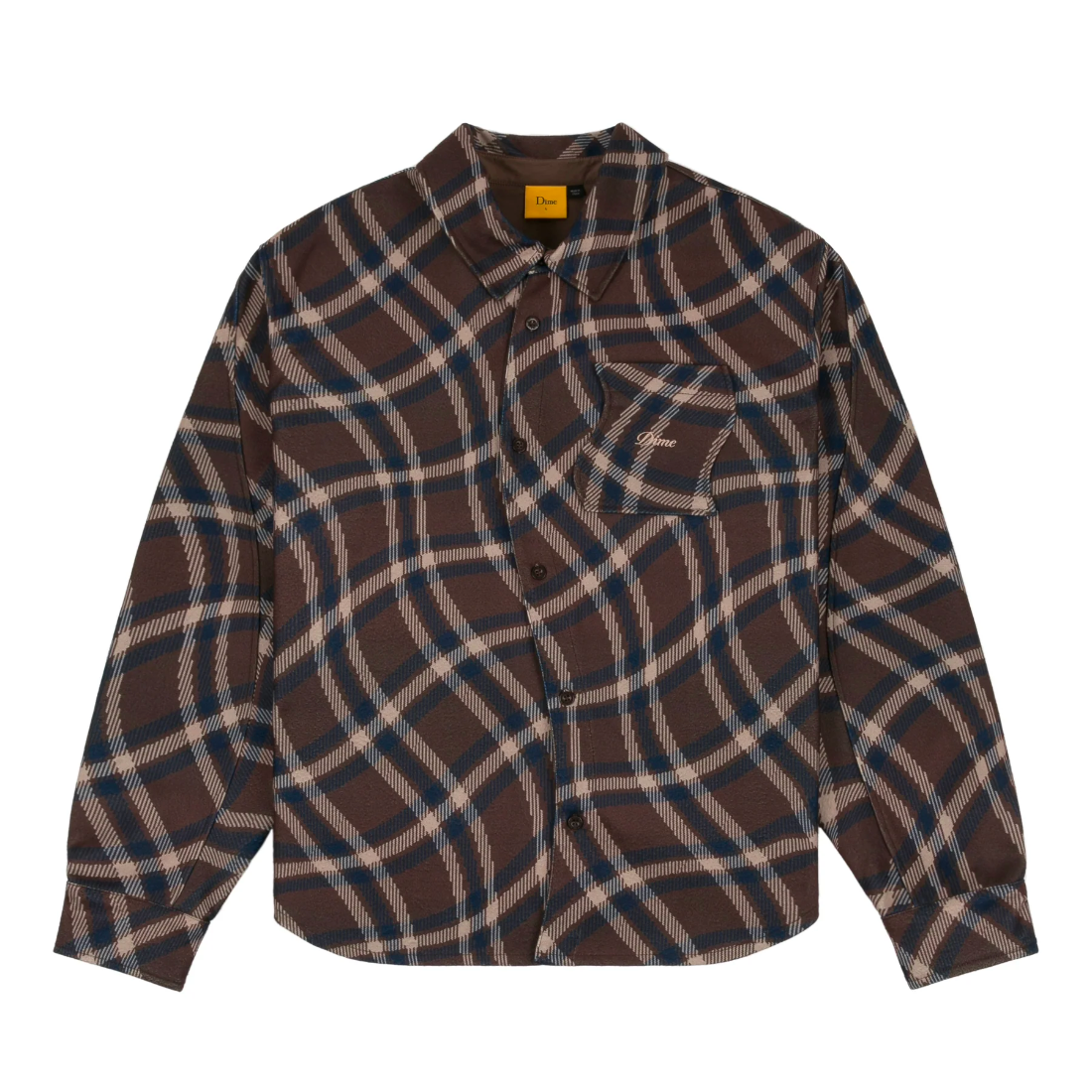 【Dime】Plaid Fleece Shirt - Espresso