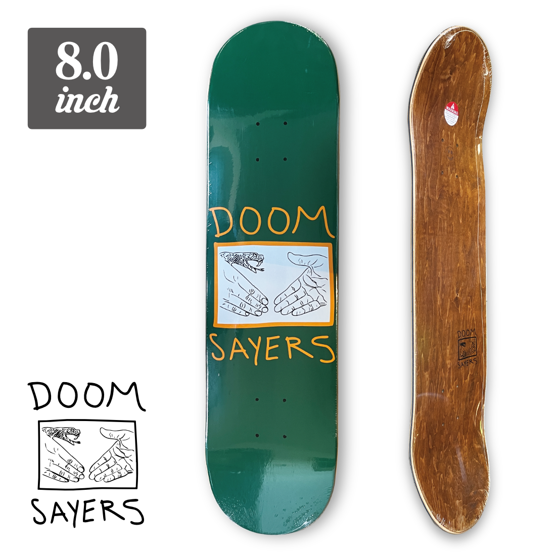 SALE！】DOOMSAYERSスケボーデッキ8.0”【新品送料込】 - スケートボード