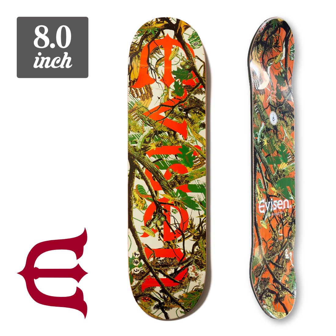 【8.0】Evisen Skateboards - Tree Camo