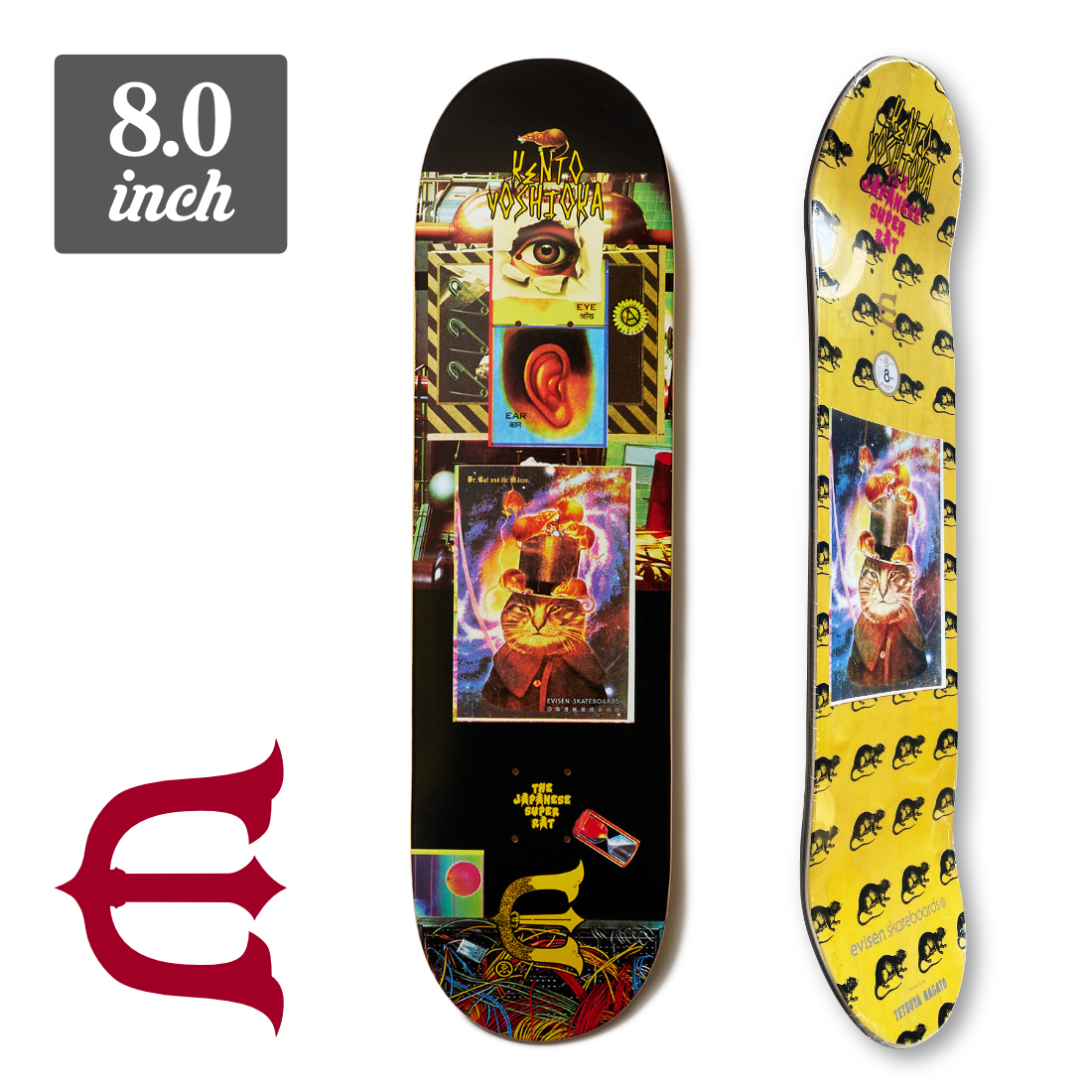 【8.0】Evisen Skateboards - Dr.Cat&Orphan Super Rats 
