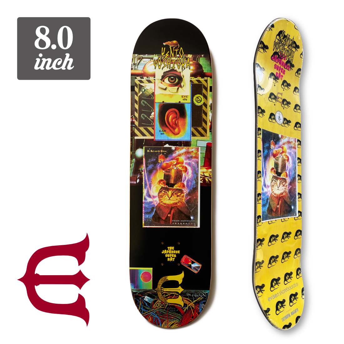 EVISEN SKATEBOARDS 希少品 新品 デッキ ゆりぼう 8インチ 8.0】Evisen EVISEN SKATEBOARDS 希少品 新品 デッキ ゆりぼう 8インチ 8.0】Evisen