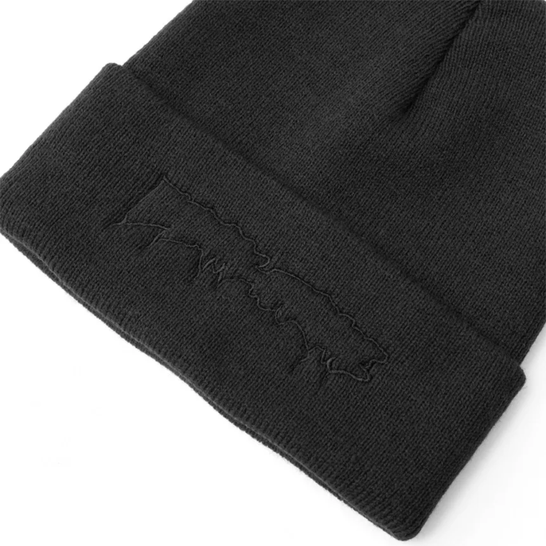 【Fucking Awesome】Drip Embroidered Beanie - Black
