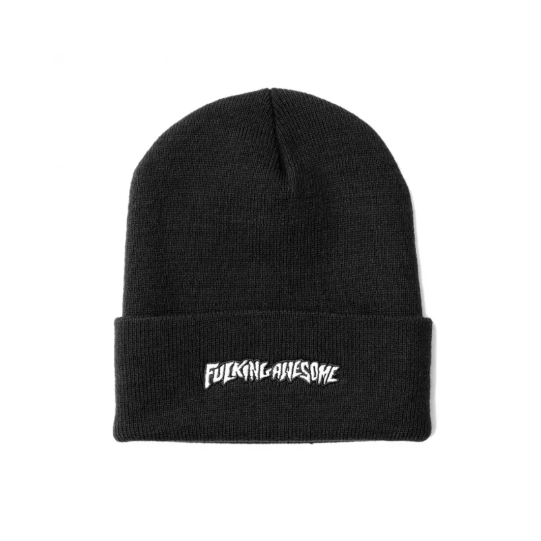 【FUCKING AWESOME】LITTLE STAMP EMBROIDERED BEANIE Fucking Awesome】Little Stamp Embroidered Beanie - Black