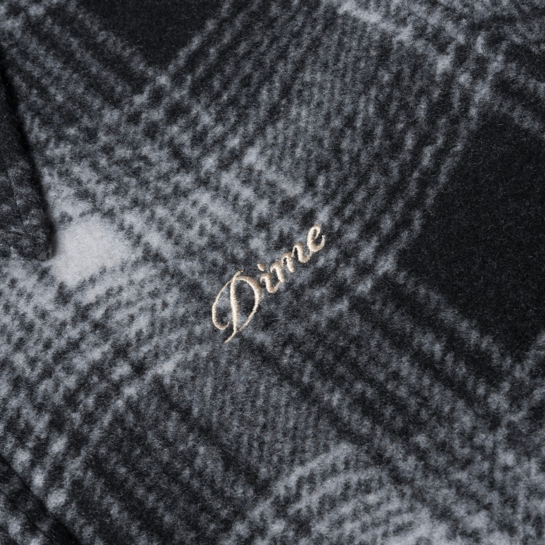 【Dime】Wave Plaid Jacket - Charcoal