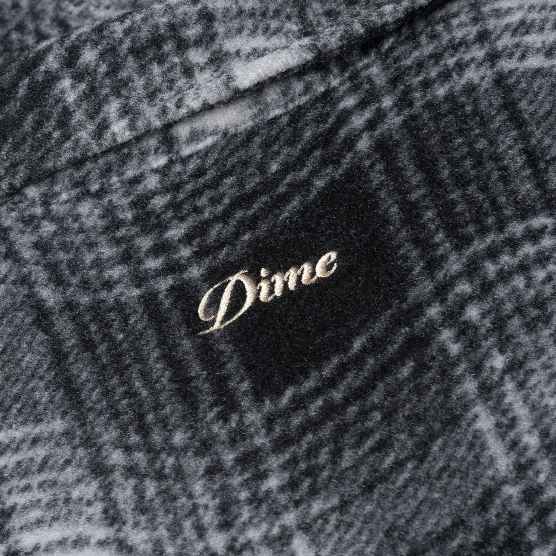 【Dime】Wave Plaid Jacket - Charcoal