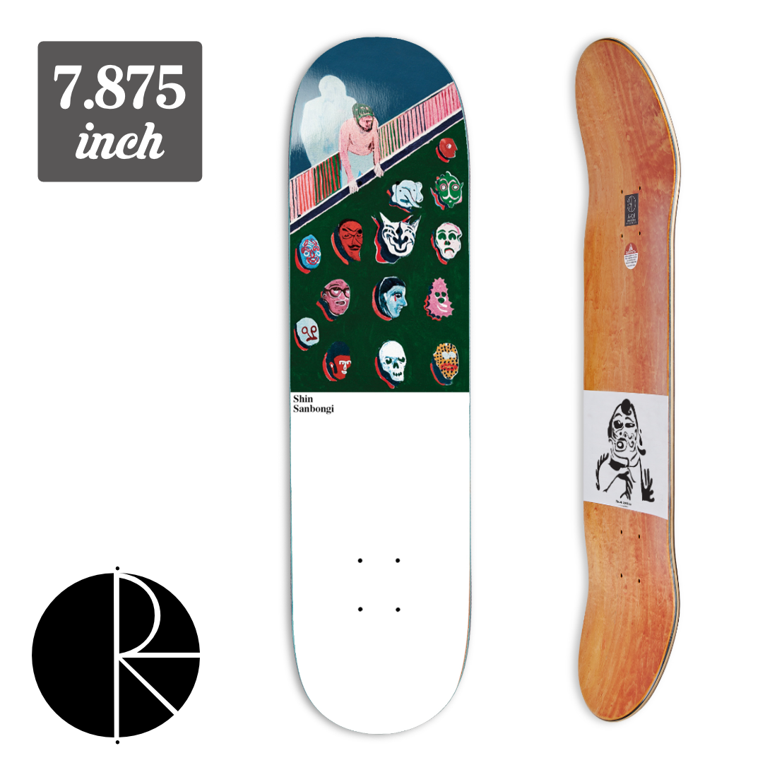 【7.875】POLAR SKATE CO. - Throphy Heads "Shin Sanbongi"