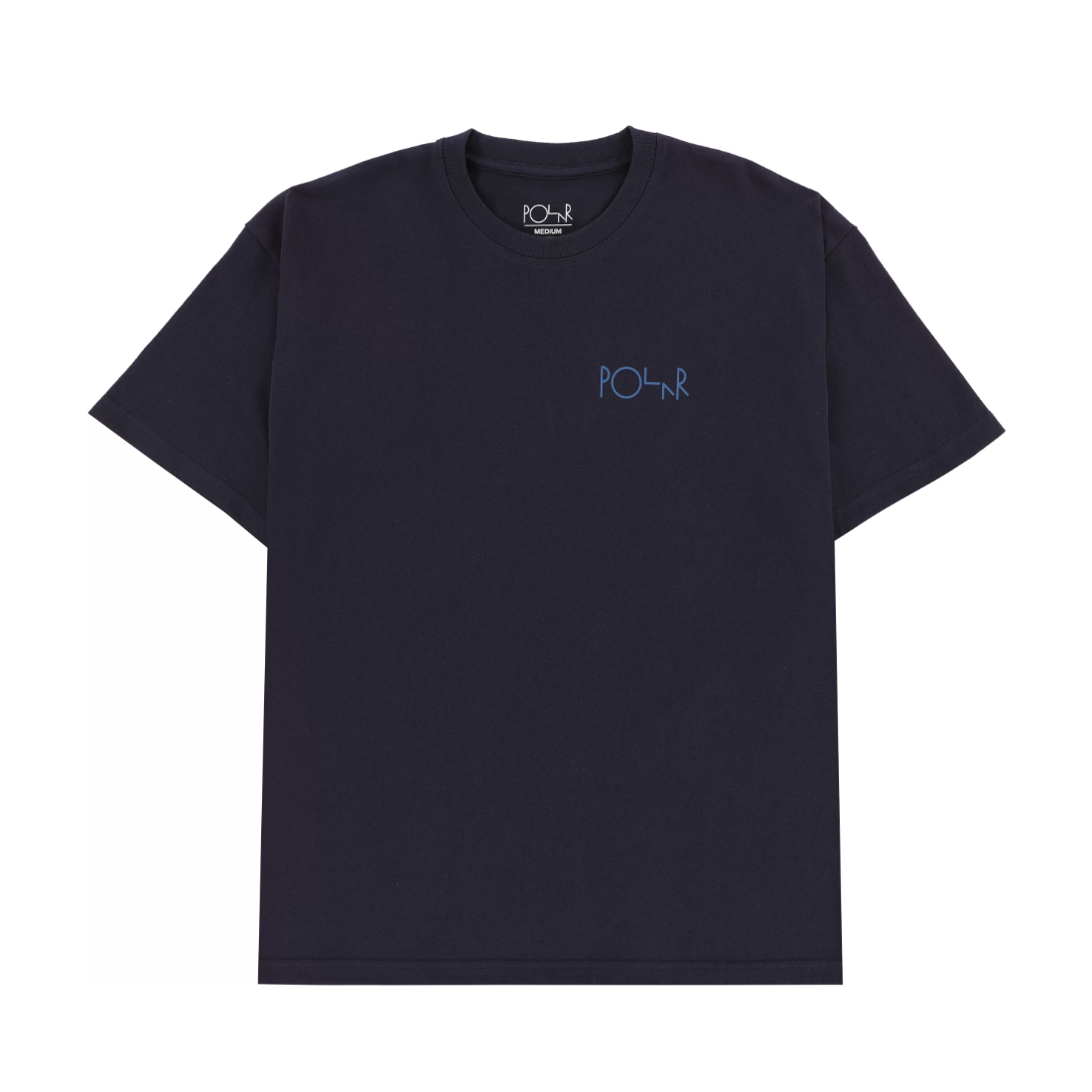 【POLAR SKATE CO.】Stroke Logo Tee - Navy/Blue