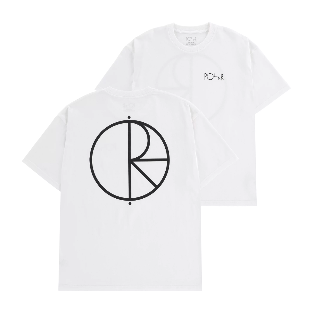 【POLAR SKATE CO.】Stroke Logo Tee - White