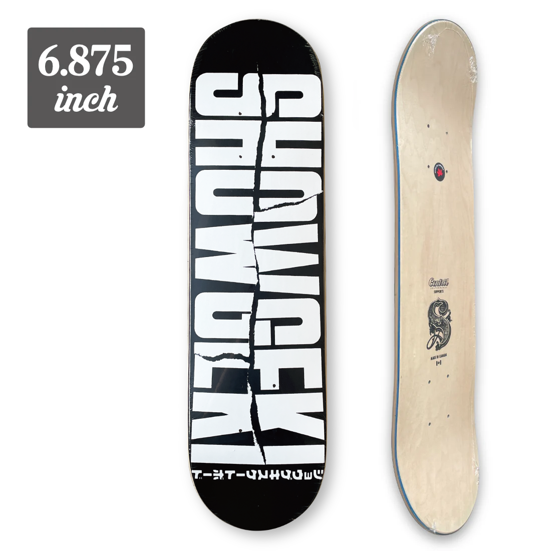 (子供用)【6.875】SHOWGEKI SKATEBOARDS - Distorted "Black"