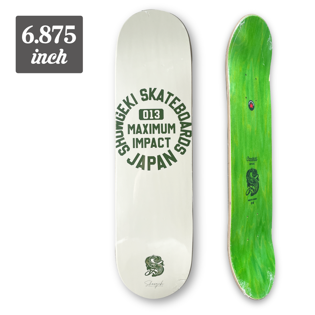 (子供用)【6.875】SHOWGEKI SKATEBOARDS - College "Beige"