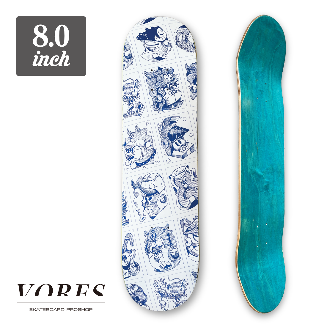 【8.0】VORES SKATESHOP - Shutie "White"