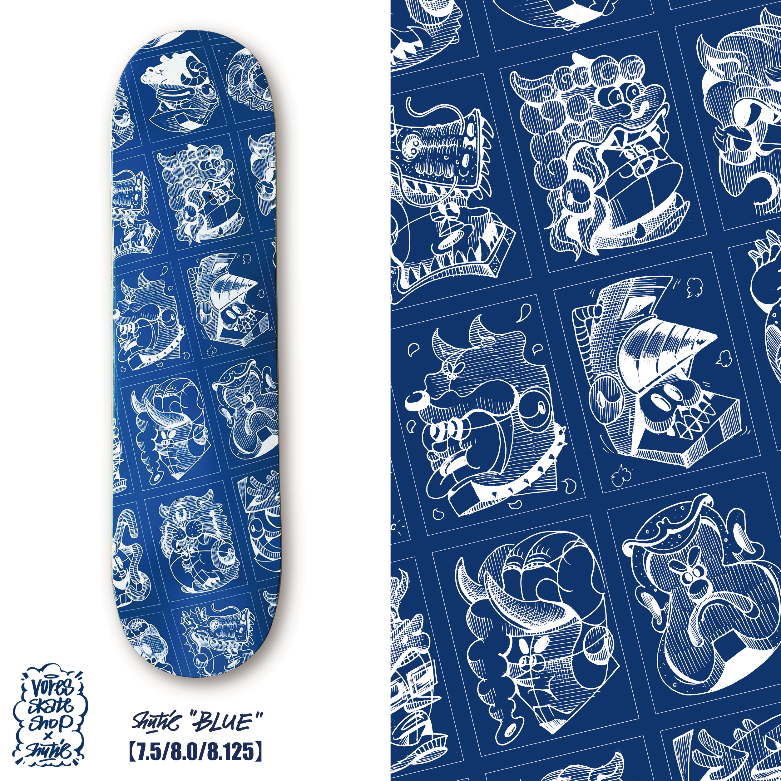 【8.725】VORES SKATESHOP - Shutie "Blue"