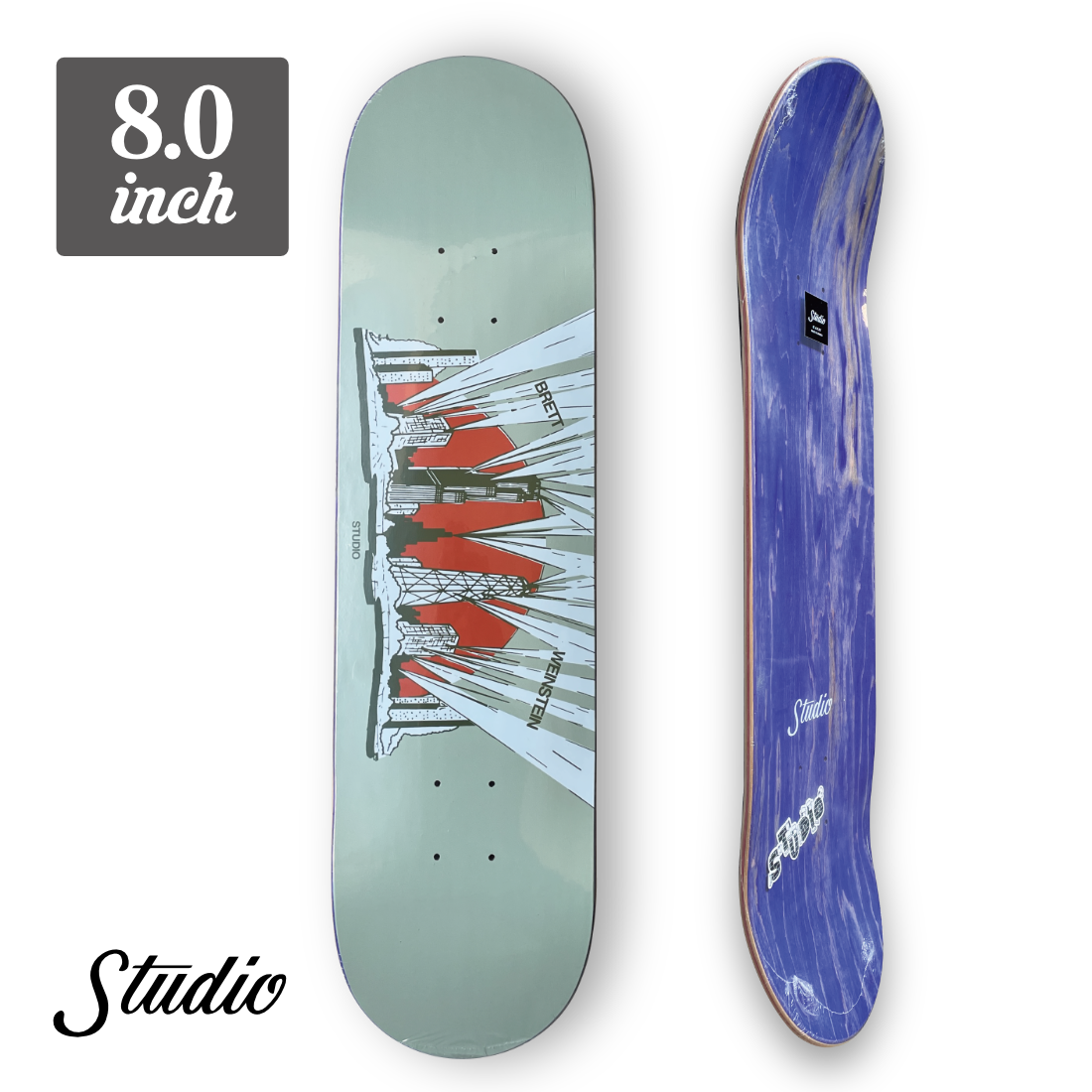 【8.0】Studio Skateboards - Chicago House "Brett Weinstein"
