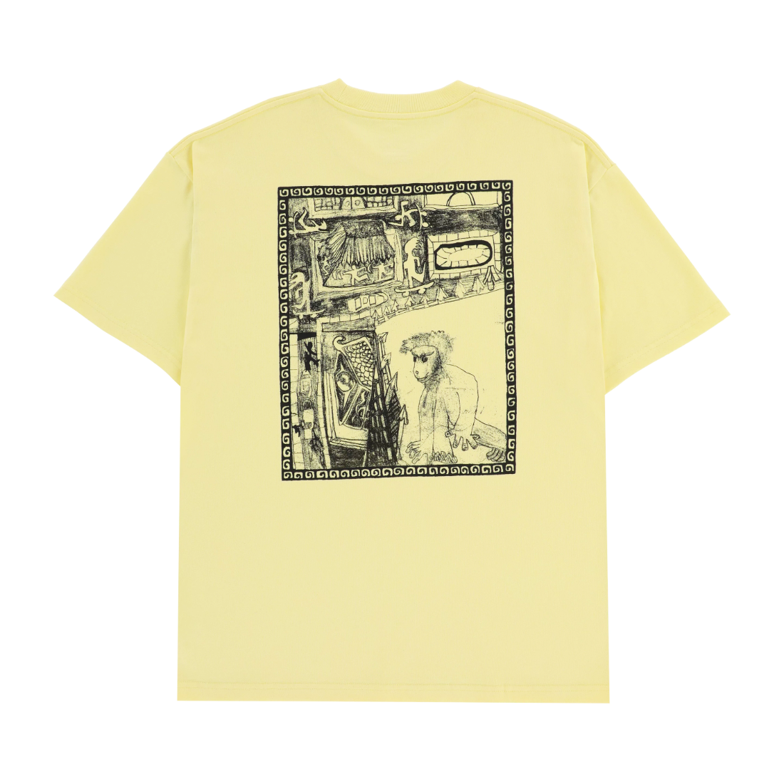 【POLAR SKATE CO.】Gorilla King Tee - Yellow