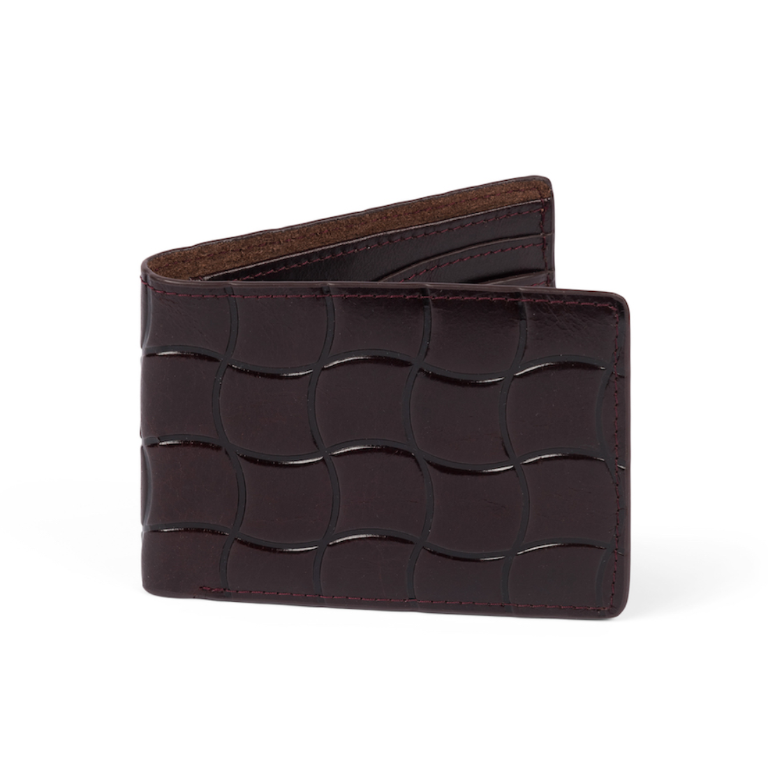 Dime】Classic Quilted wallet - Burgundy Dime】Classic Quilted wallet - Burgundy