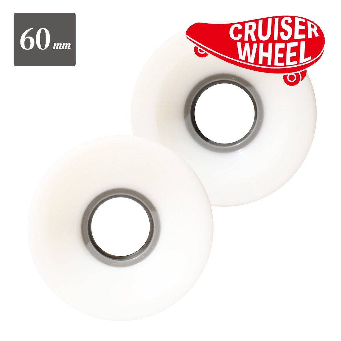 【CRUISER WHEEL】"White" - 60mm/83A