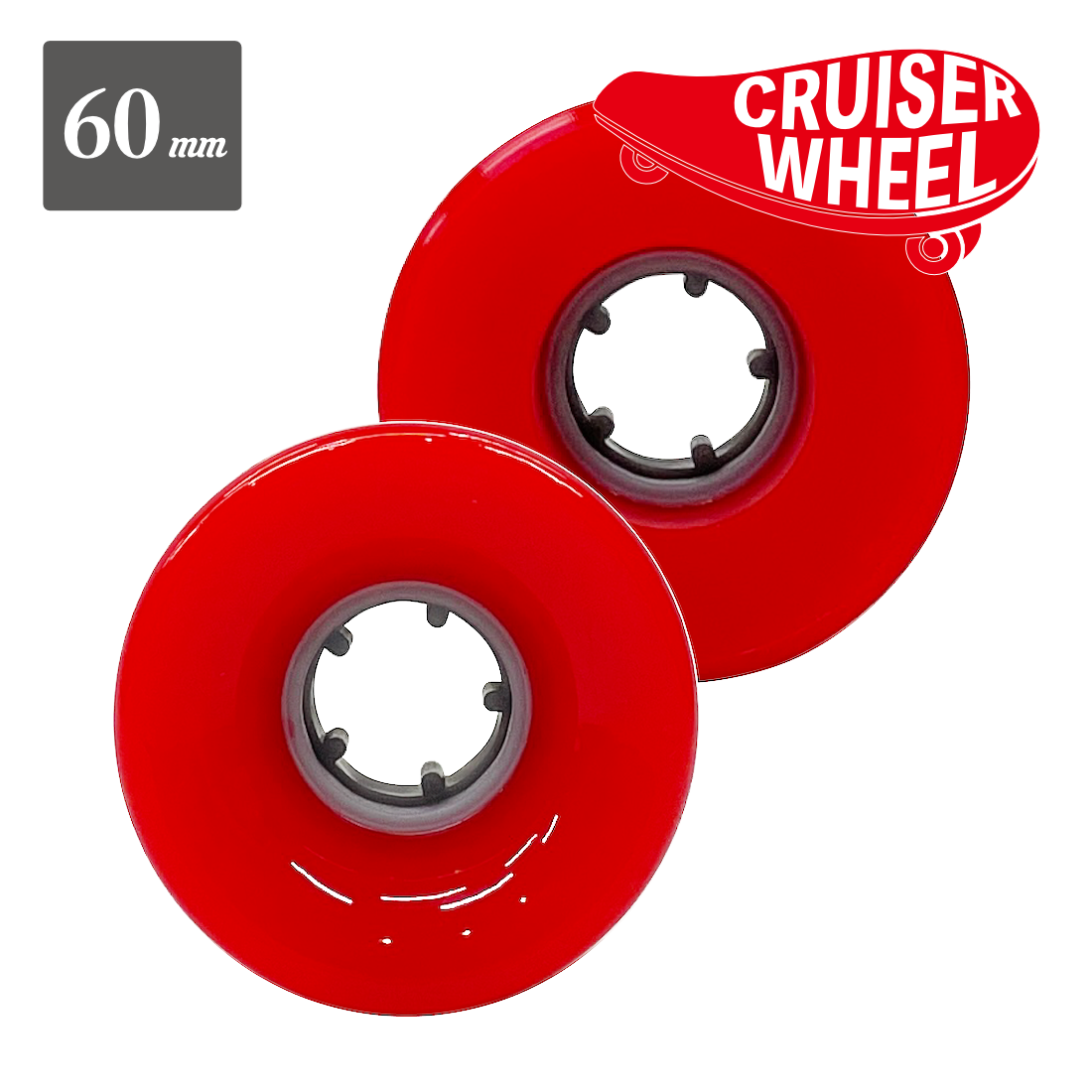 【CRUISER WHEEL】"Red" - 60mm/83A