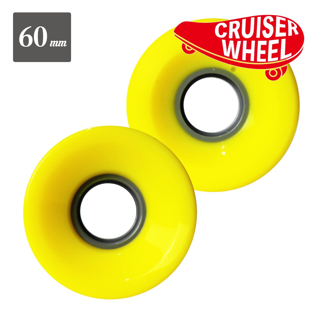 【CRUISER WHEEL】"Yellow" - 60mm/83A