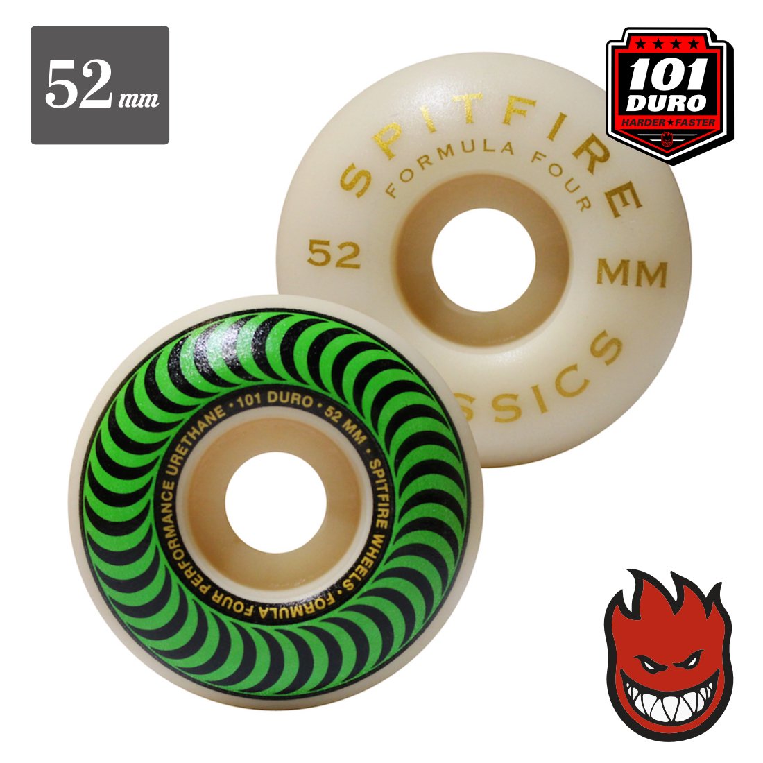 【SPITFIRE WHEEL】Formula Four "Classic" - 52mm/101DU