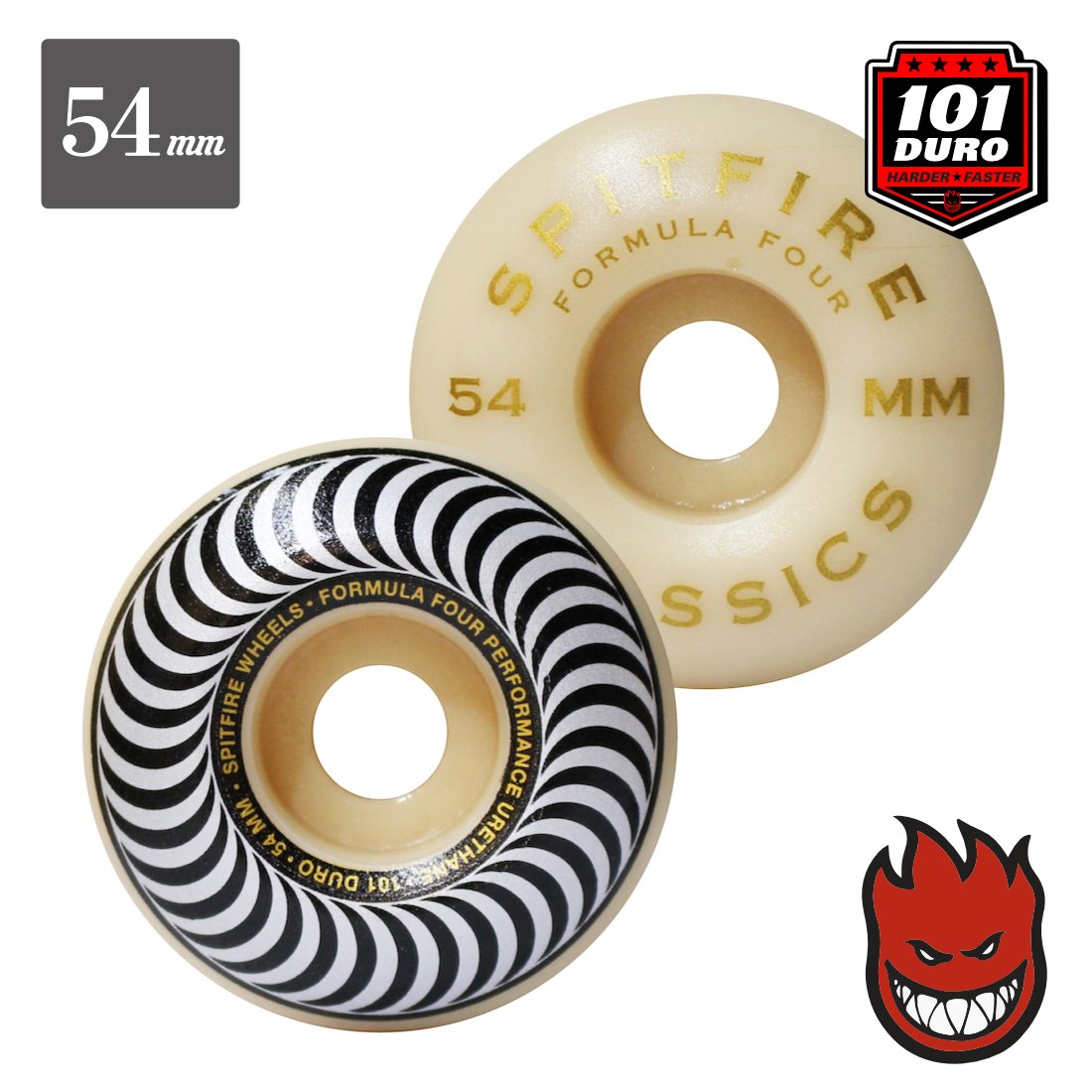 【SPITFIRE WHEEL】Formula Four "Classic" - 54mm/101DU