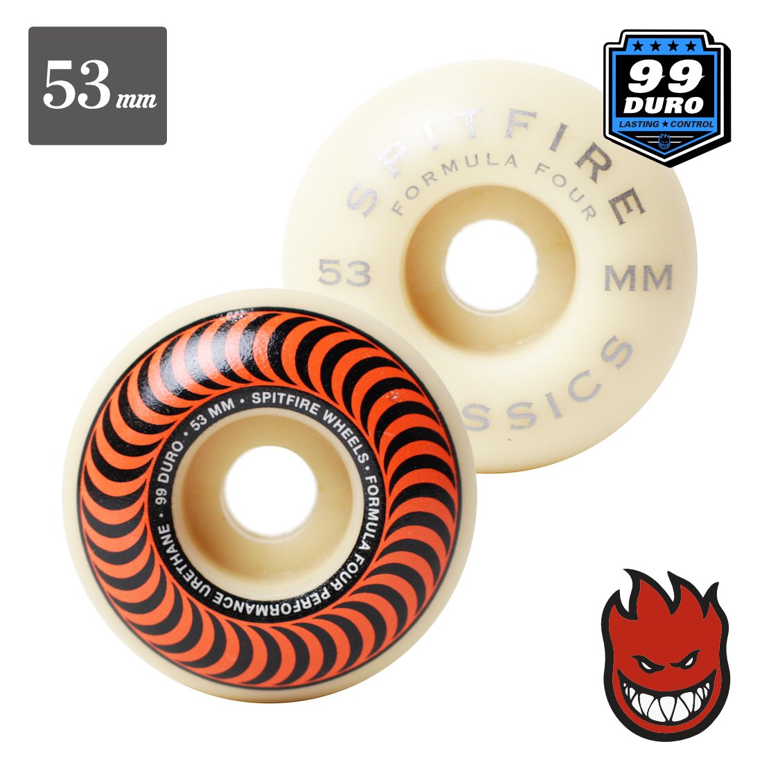 【SPITFIRE WHEEL】Formula Four "Classic" - 53mm/99DU