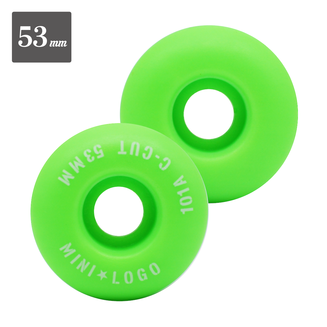 【MINI-LOGO】Wheel "Green" - 53mm