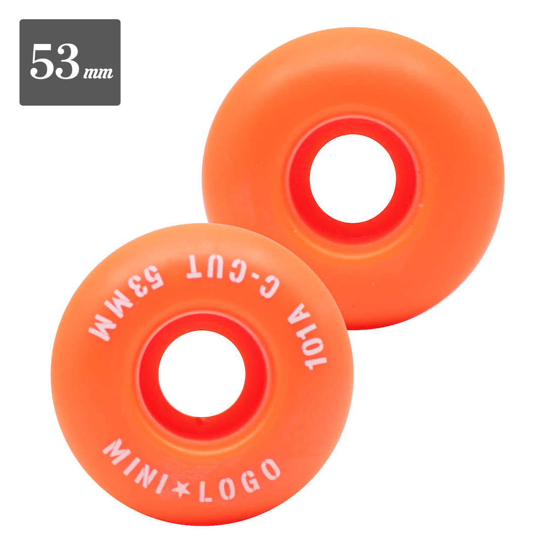 【MINI-LOGO】Wheel "Orange" - 53mm