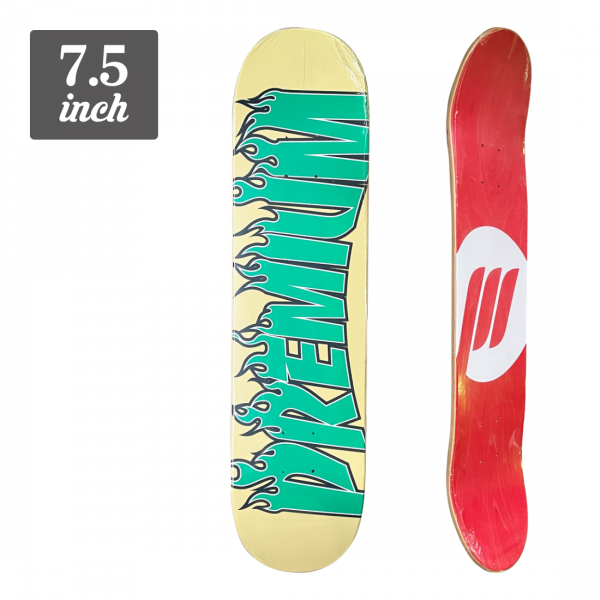 (子供用)【7.5】Premium Skateboards - Burn "Green"