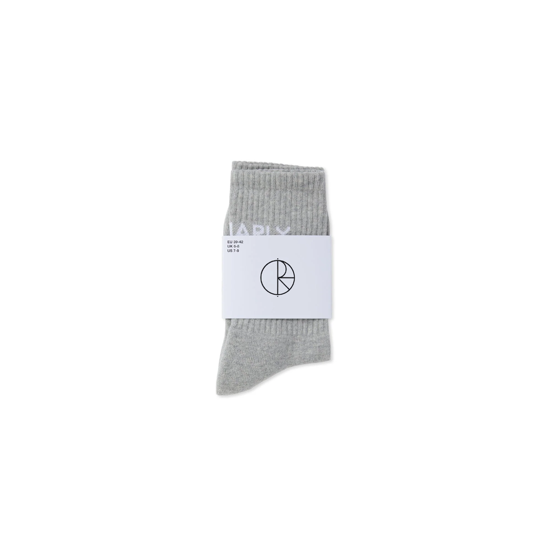 【POLAR SKATE CO.】Gnarly HUH! Socks - Heather Gray
